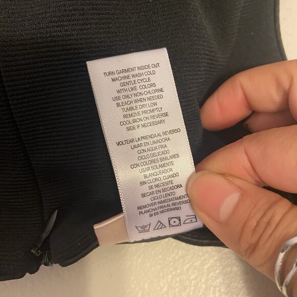 Jennie & Me Girl 10 Holiday Festive Party Dress Black Ruffle Bow Flower Slevless - Picture 5 of 8